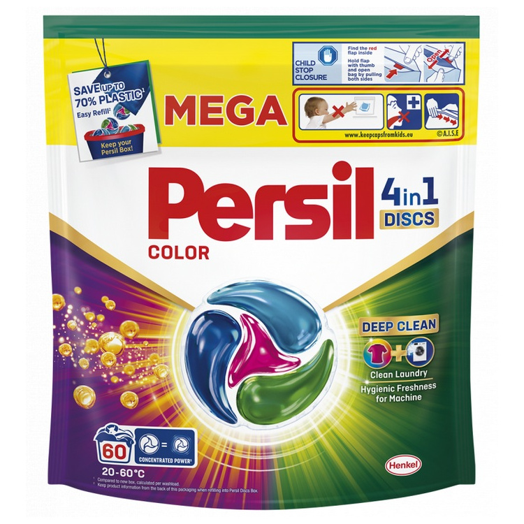 Persil 4in1 Discs Color kapsle na praní, 60 praní