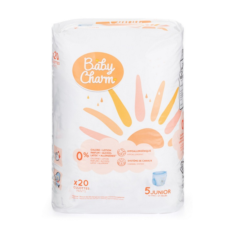 Baby Charm jednorázové plenky Super Dry Flex Junior Pant 12-17 kg, 20 ks