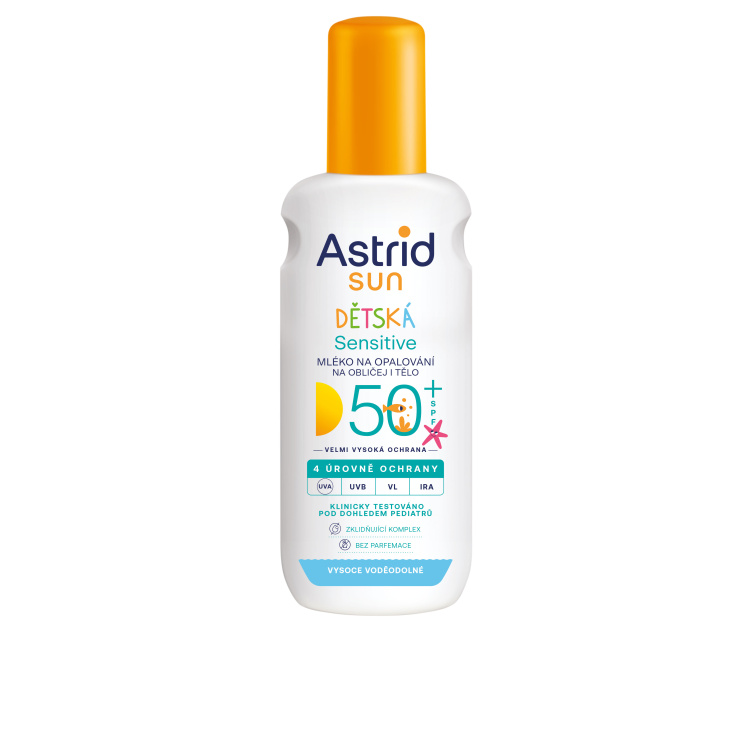 Astrid Sun Kids OF50+ mléko na opalování sprej 150 ml