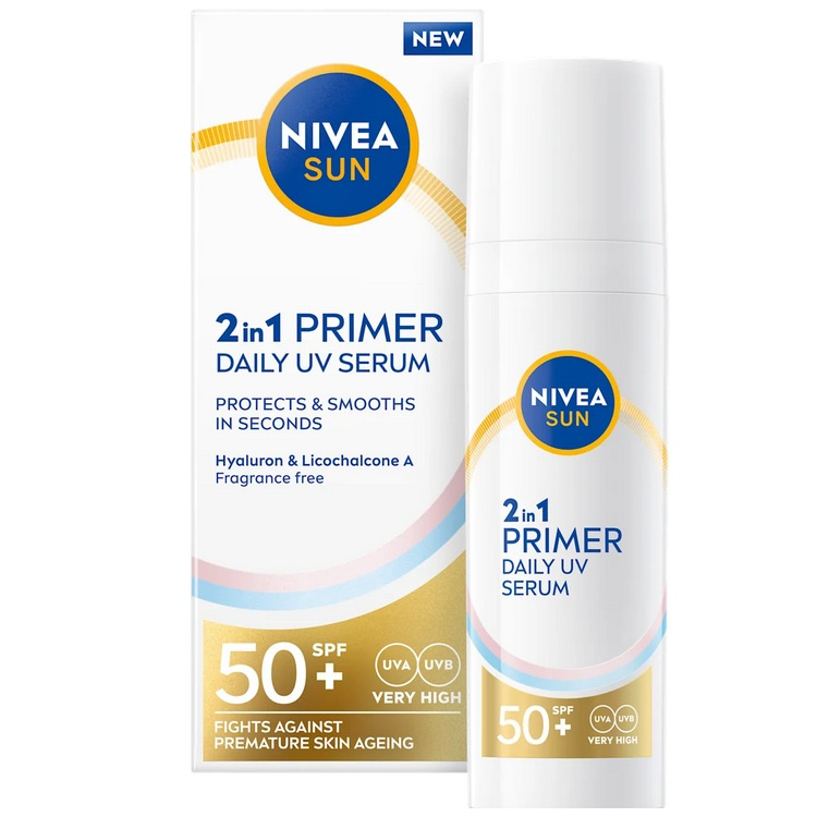 Nivea Sun 2v1 pleťové sérum OF50 30 ml