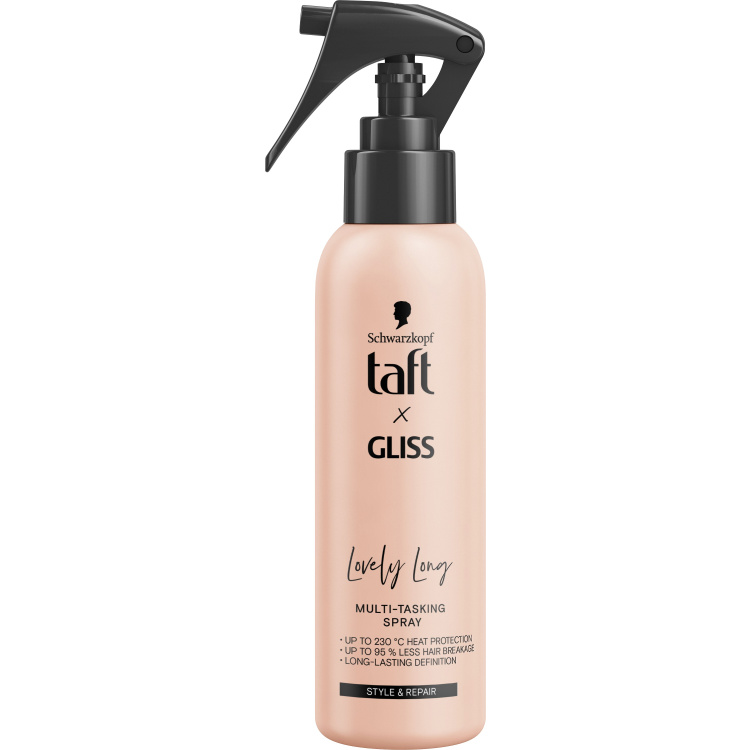 Schwarzkopf Taft Gliss Lovely Long sprej na vlasy pro tepelnou ochranu 150 ml
