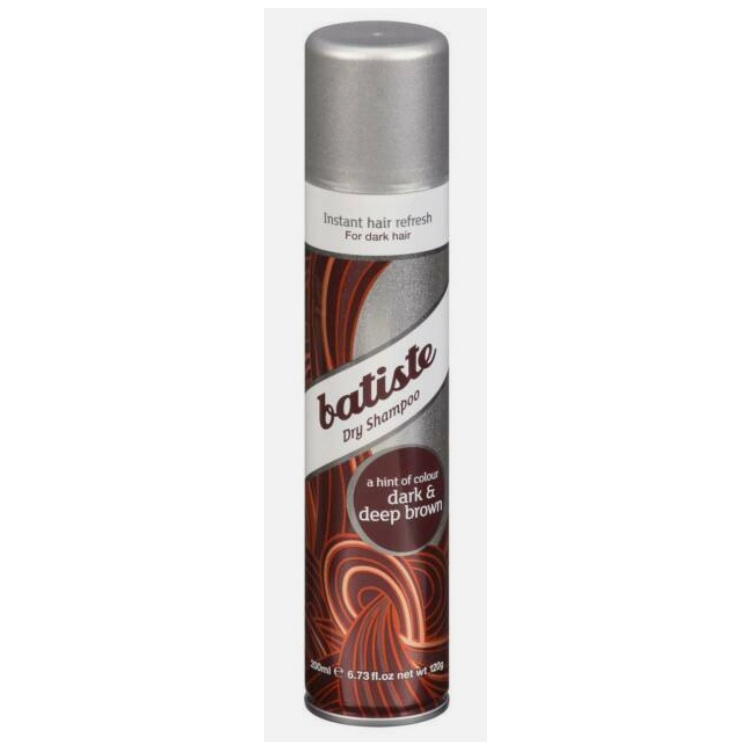 Batiste Dark &amp; Deep Brown suchý šampon na vlasy pro tmavé vlasy 200 ml