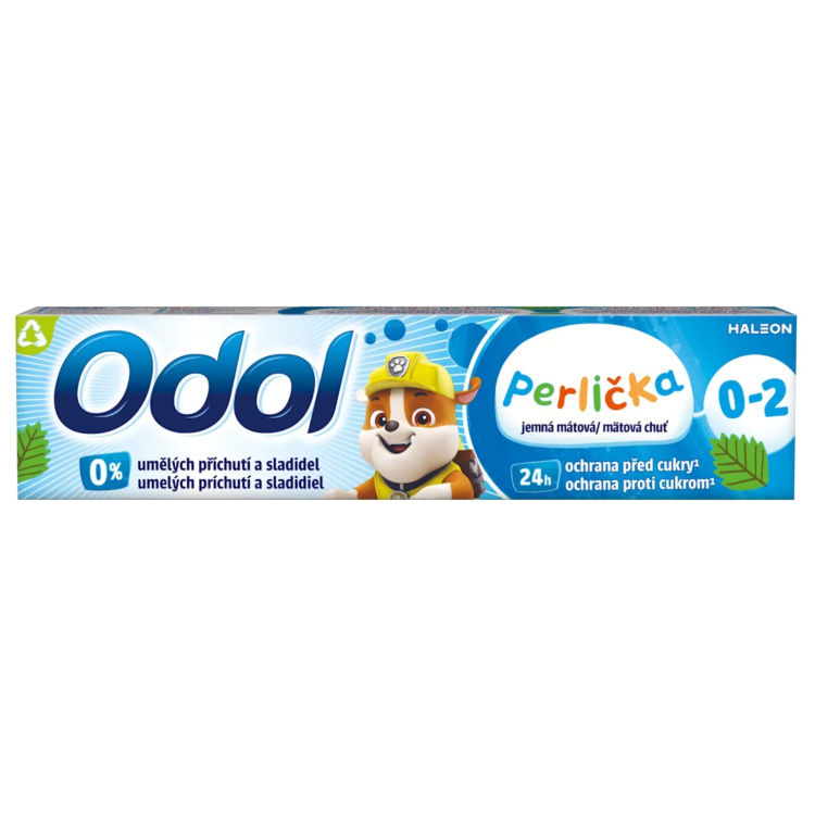 Odol Perlička zubní pasta pro děti, příchuť máta, 0-2 roky, 50 ml