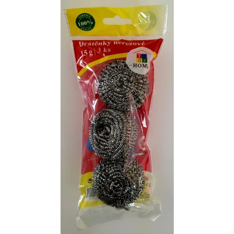 Tidy Home drátěnka nerezová 15 g, 3 ks