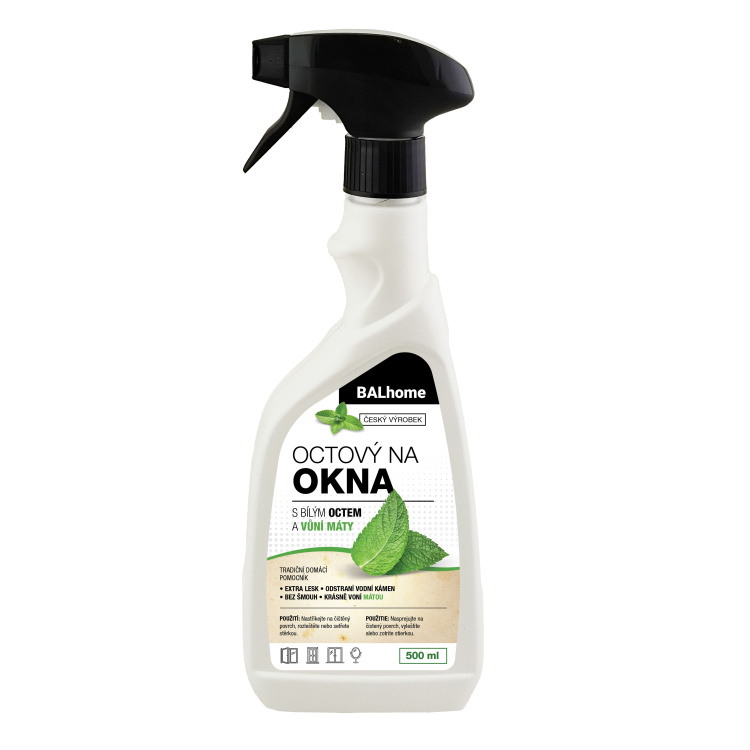 Balhome octový čistič na okna 500 ml, rozprašovač