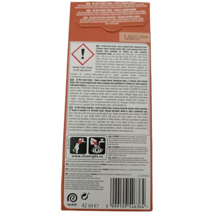 Air Wick Essential Oils Pumpkin Space a Everything Nice - Dýně a podzimní koření vonné tyčinky osvěžovač vzduchu 30 ml