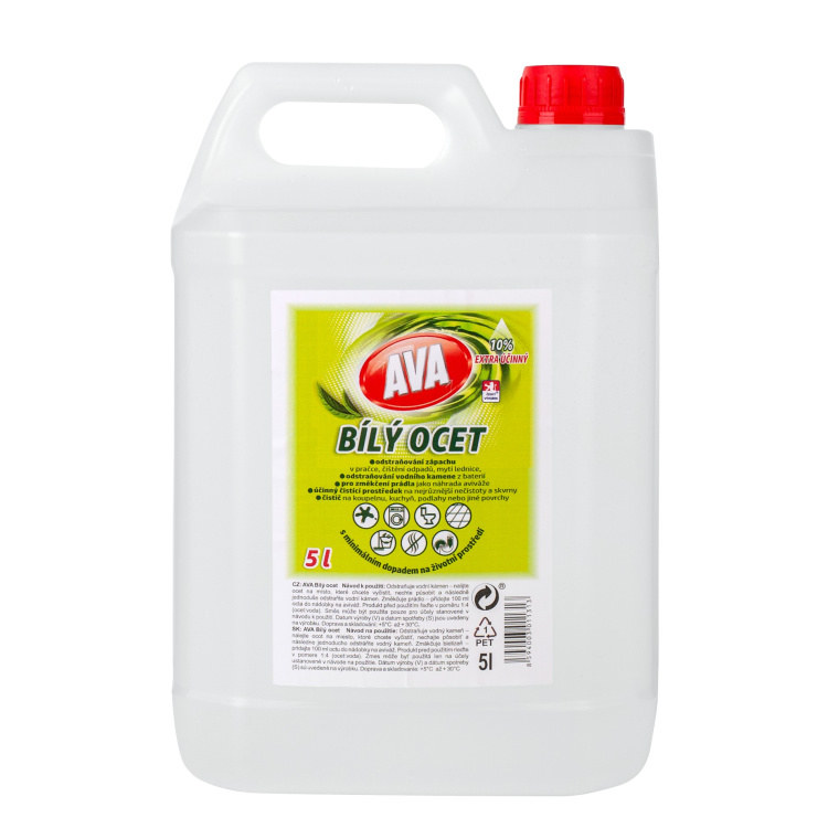 Ava bílý ocet na úklid 10 %, 5 l