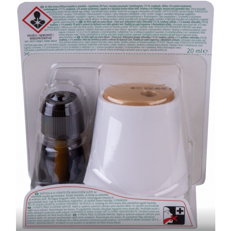 Air Wick Essential Mist Winter Punch &amp; Spices - Zimní punč aroma difuzér komplet 20 ml