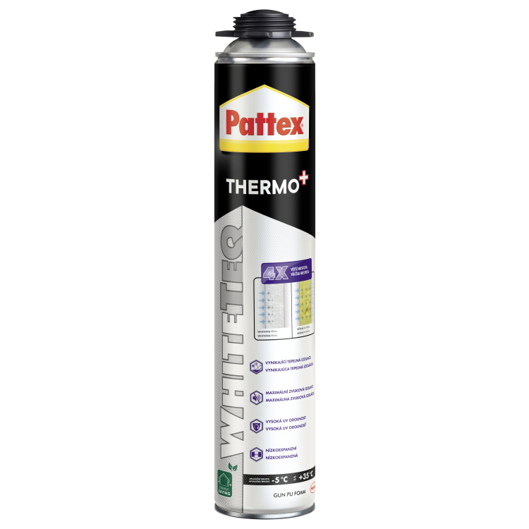 PATTEX WHITETEQ - pistolová PU pěna 750 ml