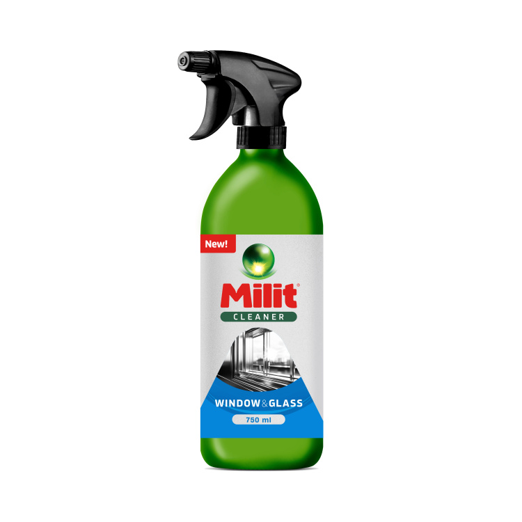 Milit Cleaner sklo a okna 750 ml