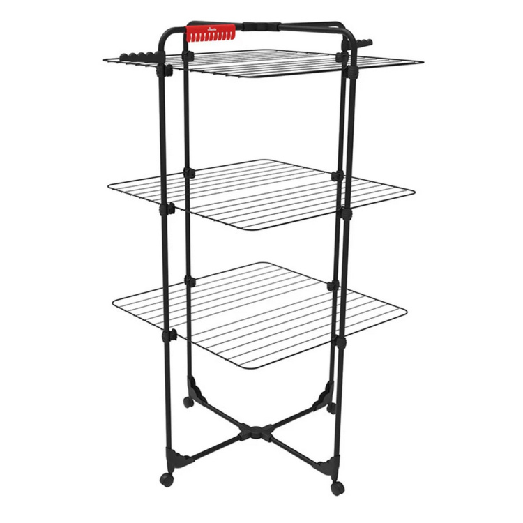 Vileda Mixer 3 Ultimate stojanový sušák na prádlo, sušící plocha 30 m, černý