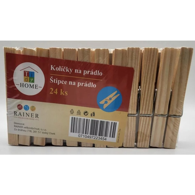 Tidy Home dřevěné kolíčky na prádlo 24 ks
