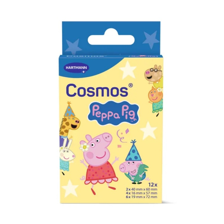 Cosmos dětská náplast Peppa Pig 12 ks