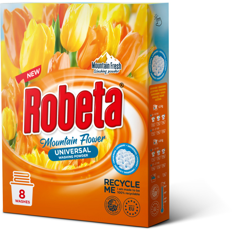 Robeta Universální prací prášek 600 g, 8 dávek