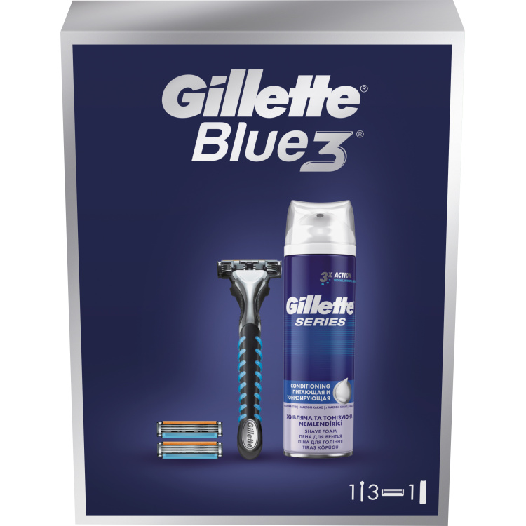 Kazeta GILLETTE Fusion 5, strojek, nahradní hlavice, gel 200 ml