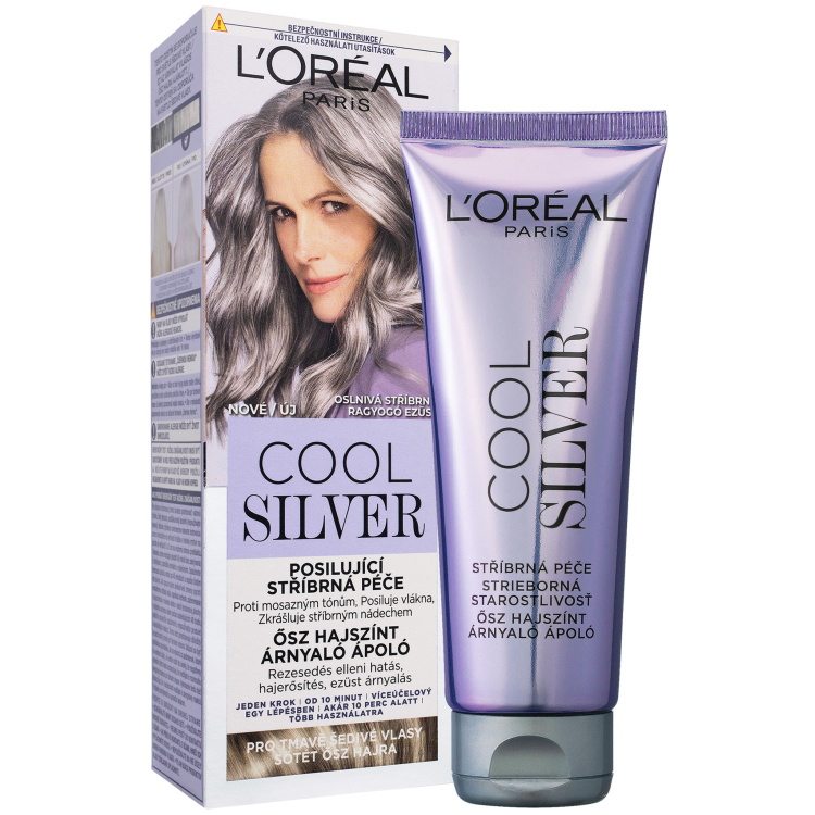 L'Oréal Cool Silver barva na vlasy Oslňivá stříbrná
