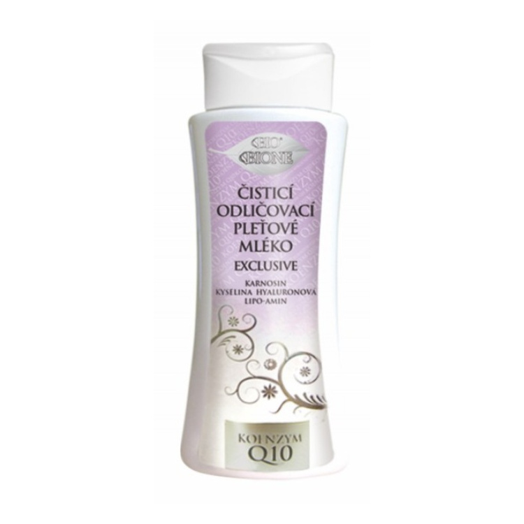 BIO BIONE EXCLUSIVE Čistící odličovací pleťové mléko Q10, 255 ml