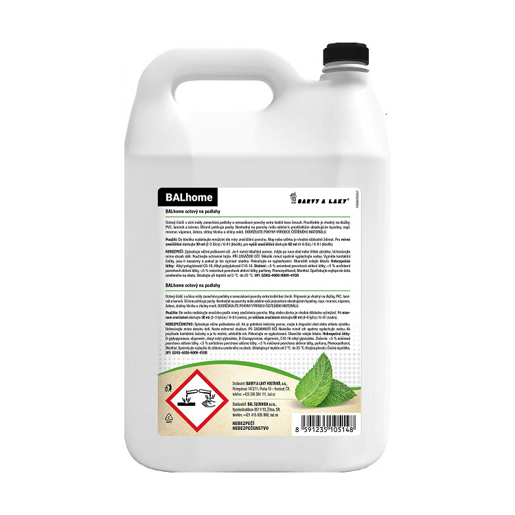 Balhome octový čistič na podlahy s vůní máty 5 L