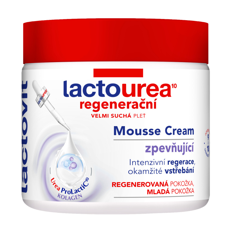 Lactovit Lactourea Mousse regenerační zpevňující krém, 400 ml