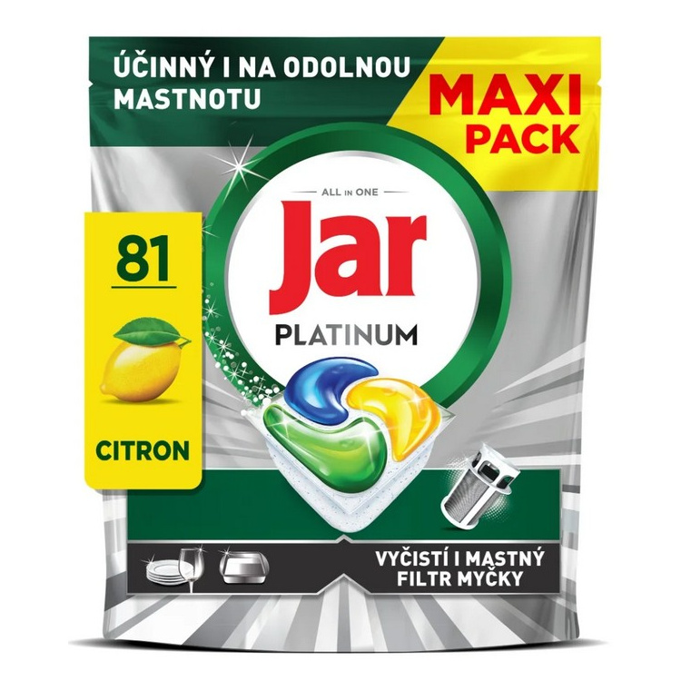 Jar Platinum tablety do myčky, 81 ks