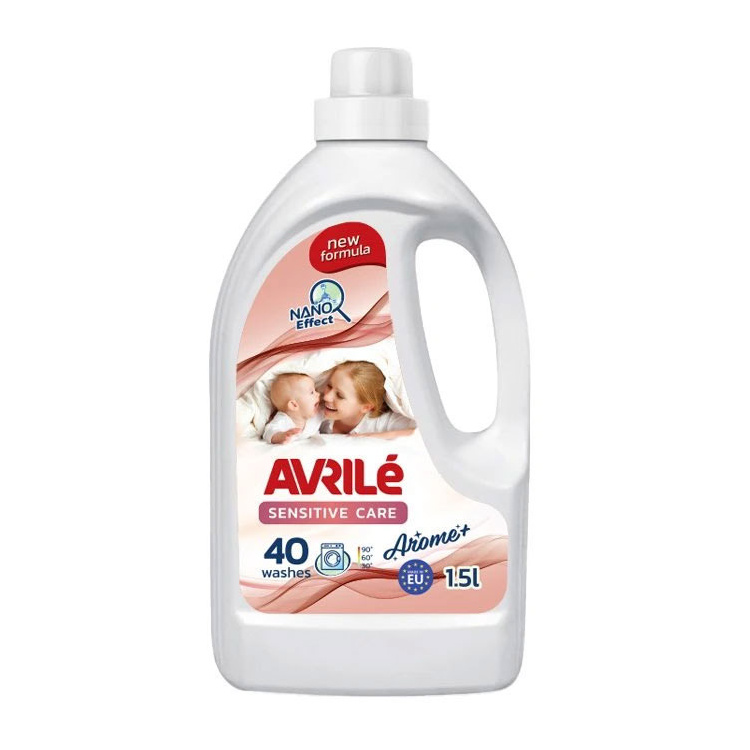 Avrilé Sensitive Care prací gel pro citlivou pokožku, 40 praní 1,5 l
