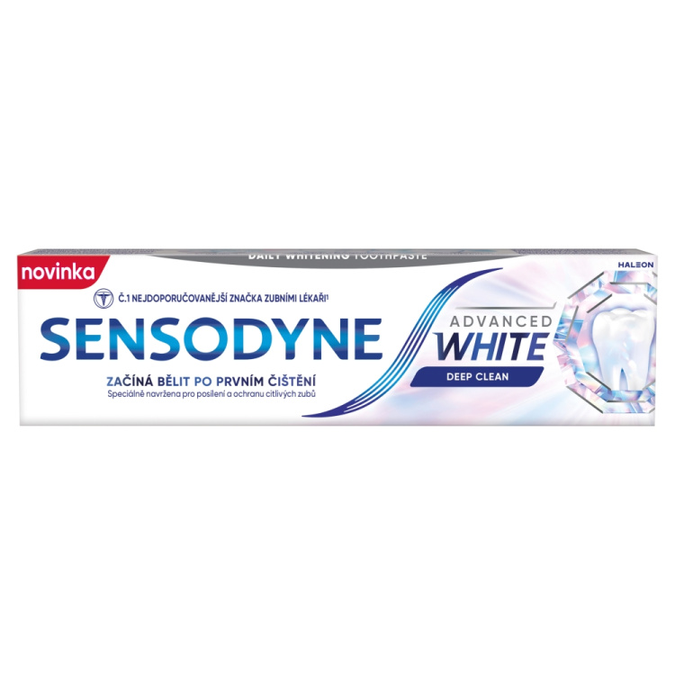 Sensodyne Advanced White zubní pasta pro citlivé zuby, 75 ml