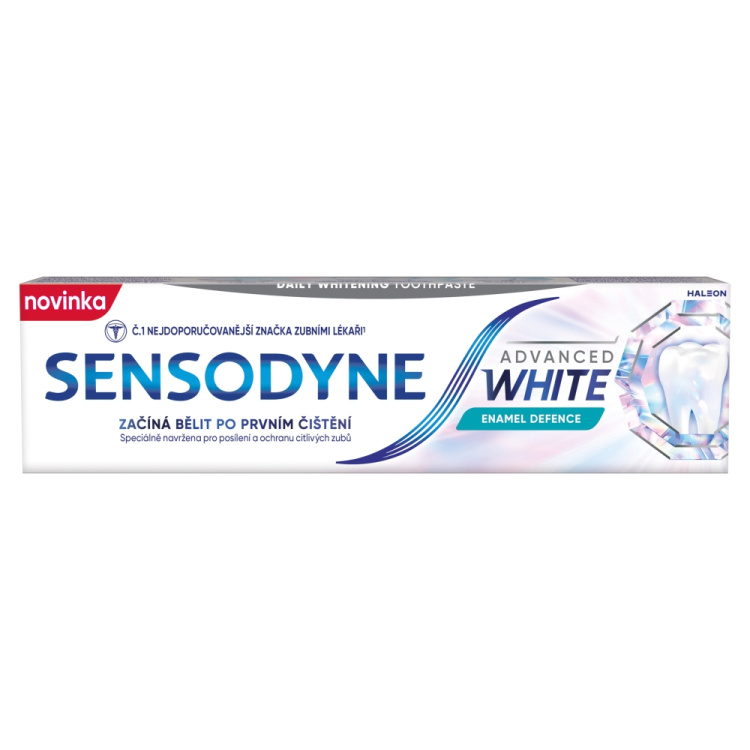 Sensodyne Advanced White Enamel Defence zubní pasta pro citlivé zuby, 75 ml