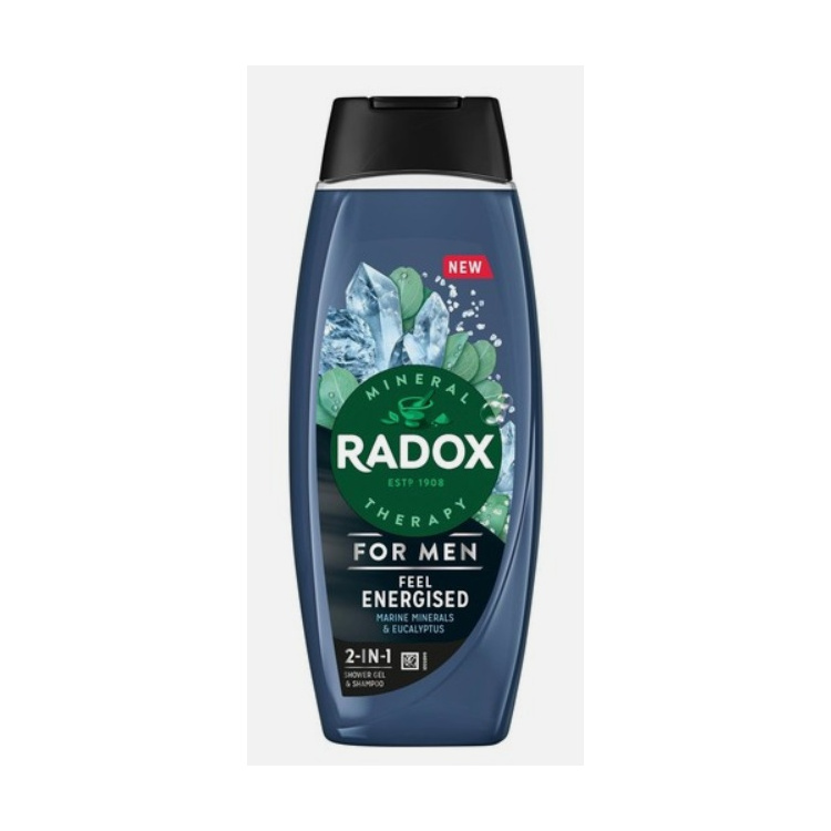 Radox Men Feel Energized 2v1 sprchový gel a šampon pro muže 450 ml