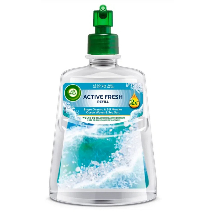 Air Wick Active Fresh náhradní náplň Oceán &amp; Mořská sůl, 228 ml