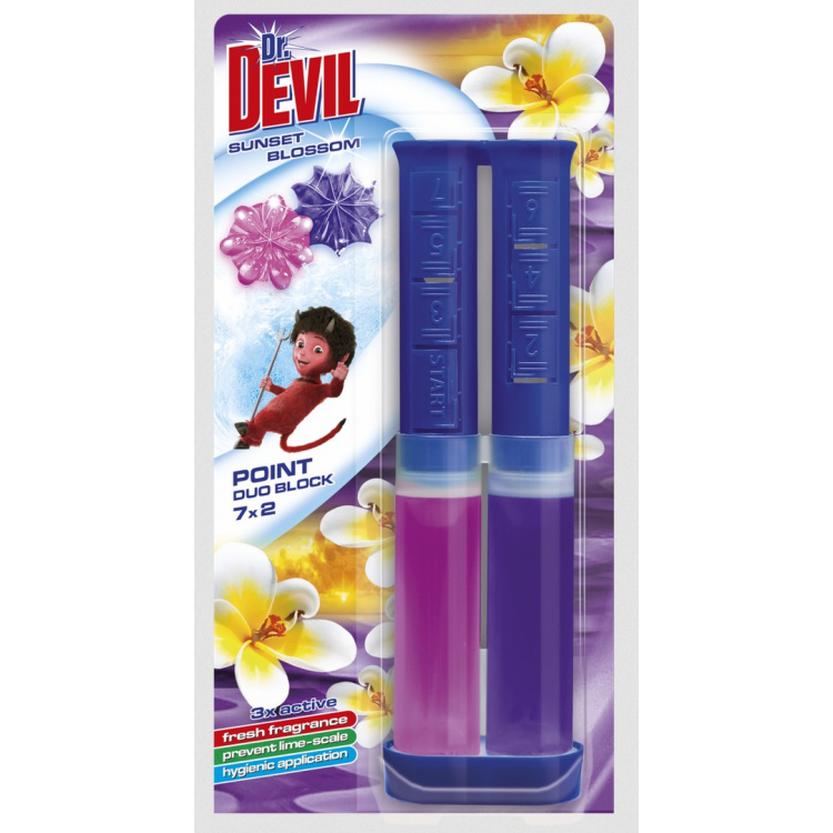 Dr. Devil WC Point Duo Block Sunset Blossom, 65 ml