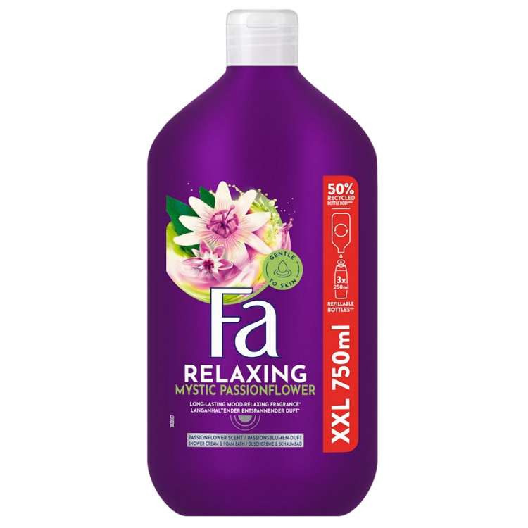 Fa Relaxing Mystic Passionflower sprchový gel a pěna do koupele 750 ml