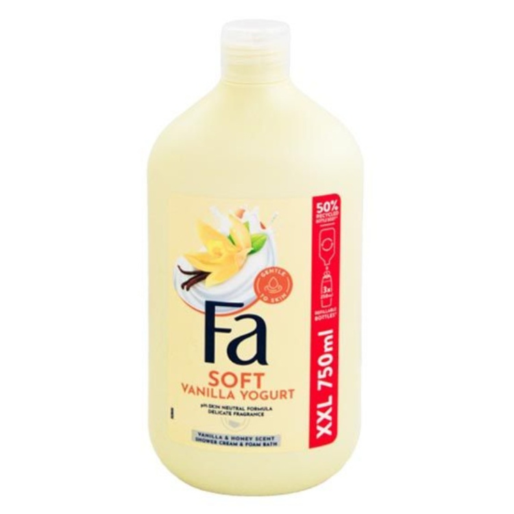 Fa Vanilla Yogurt Honey sprchový gel a pěna do koupele 750 ml
