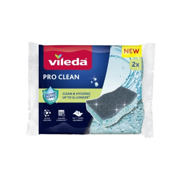 Vileda Pro Clean viskózní houbička na nádobí, 2 ks