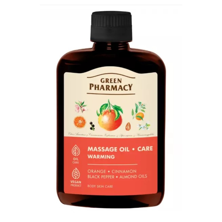 Green Pharmacy Masážní olej hřejivý 200 ml