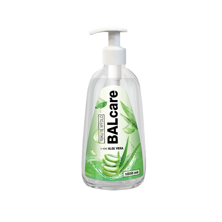 Balcare Aloe vera tekuté mýdlo s dávkovačem 1 l