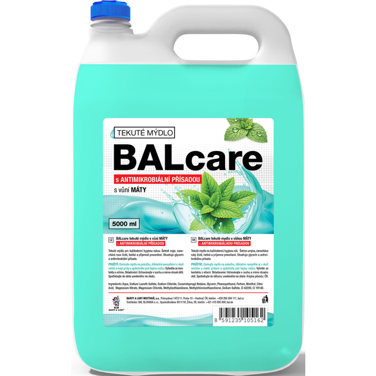 Balcare Máta antibakteriální tekuté mýdlo 5 l