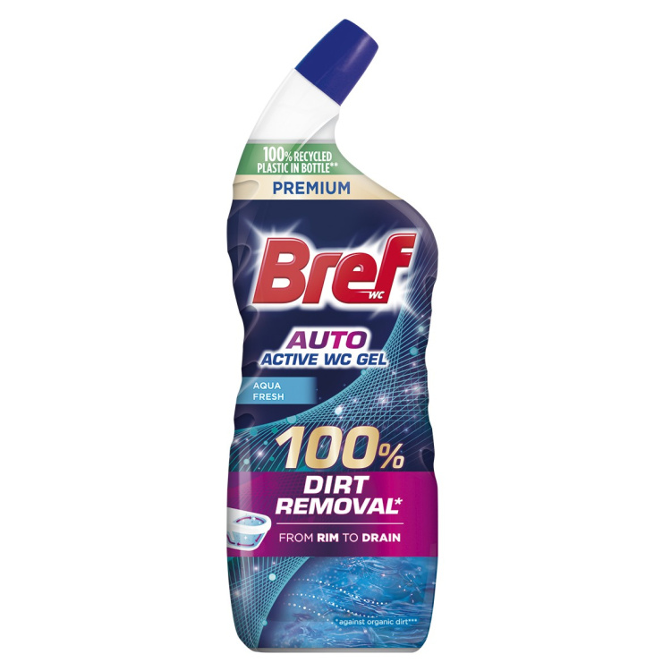 Bref WC čistič Power Gel Aqua Fresh 750 ml