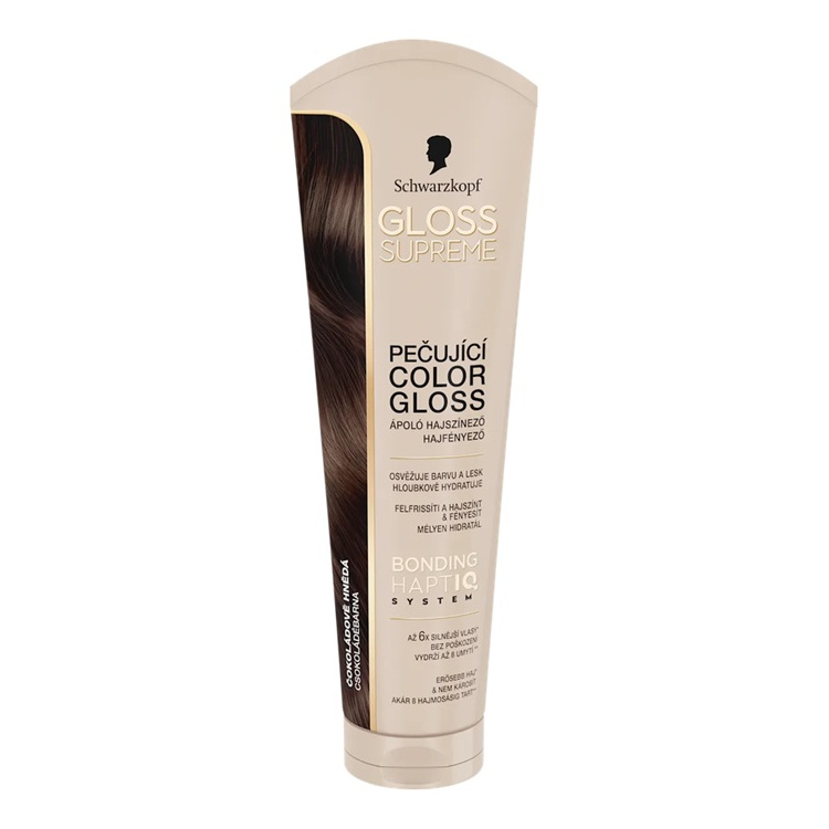 Schwarzkopf Gloss Supreme barva na vlasy čokoládově hnědá 30 ml
