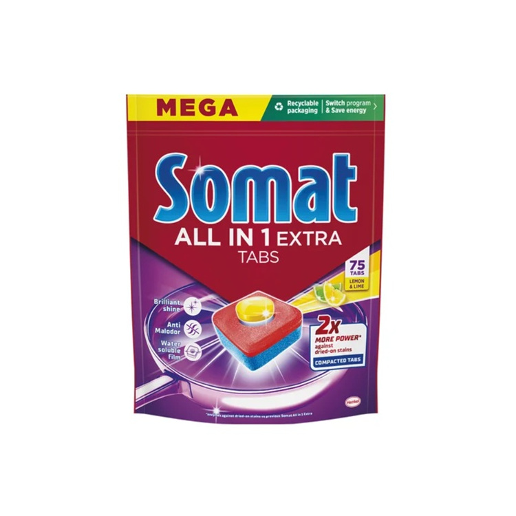 Somat All In 1 Extra Lemon tablety do myčky 75 kusů