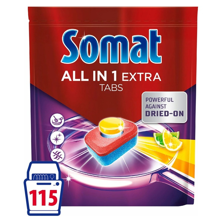 Somat All In 1 Extra Lemon XXXL tablety do myčky 115 kusů