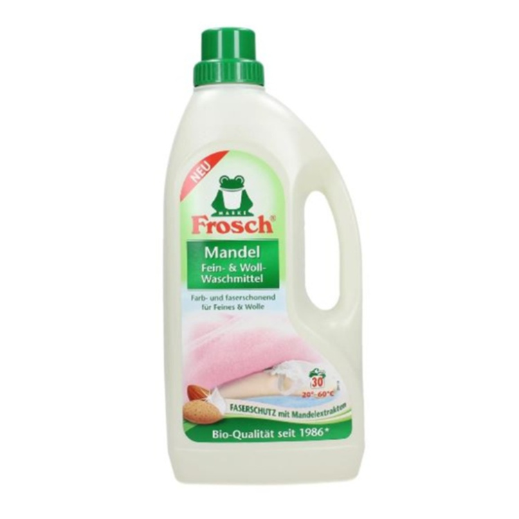 Frosch Eko prací gel na vlnu a jemné prádlo s vůní mandle 22 dávek, 1,5 l