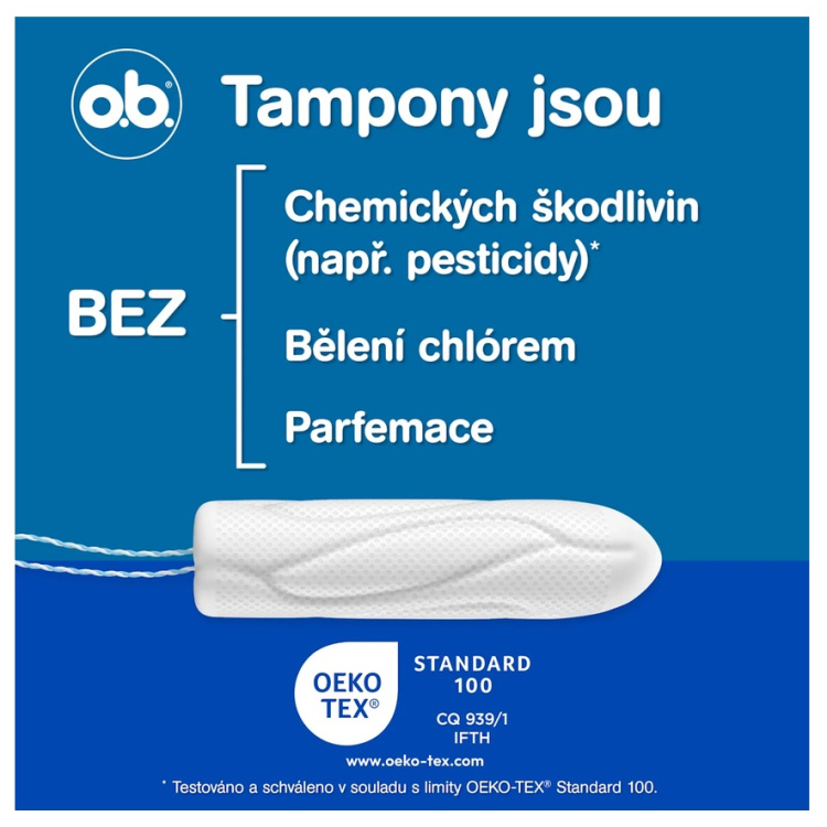 O.B. ProComfort tampony super nové, 32 kusů