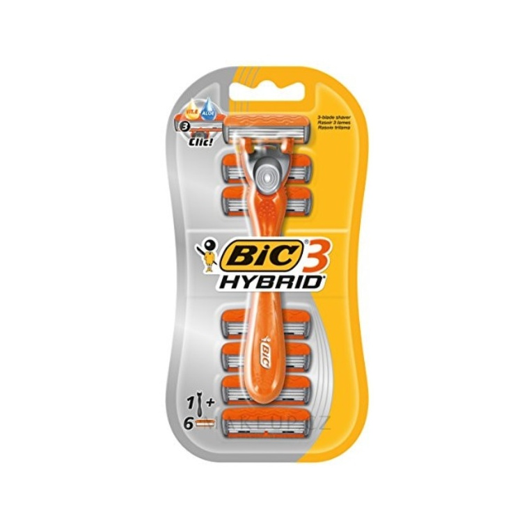 Bic Hybrid 3 pánský holicí strojek + 6 náhradních hlavic, 1 ks