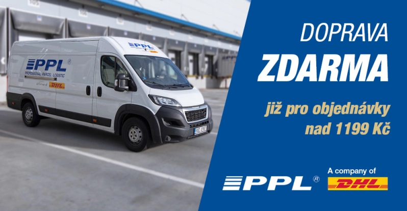 Doprava ZDARMA&nbsp;nad 1199 Kč.