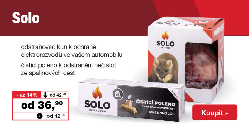 Solo&nbsp;odstraňovač nečistot z komína a plašič kun.