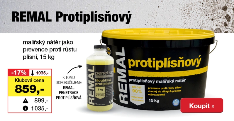 Remal Protiplísňový&nbsp;s prevencí proti plísním.