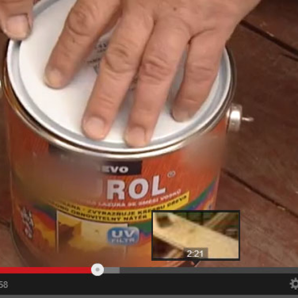 Nátěry podlahy pergoly  | video