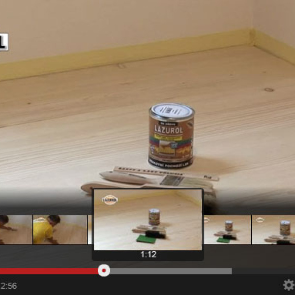 Nátěry na dřevěné podlahy | video
