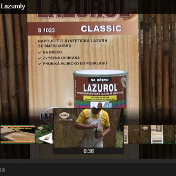 Dekorativní tenkovrstvé lazury | video