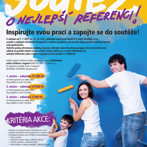 SOUTĚŽ O NEJLEPŠÍ REFERENCI! INSPIRUJTE SVOU PRACÍ A ZAPOJTE SE DO SOUTĚŽE!